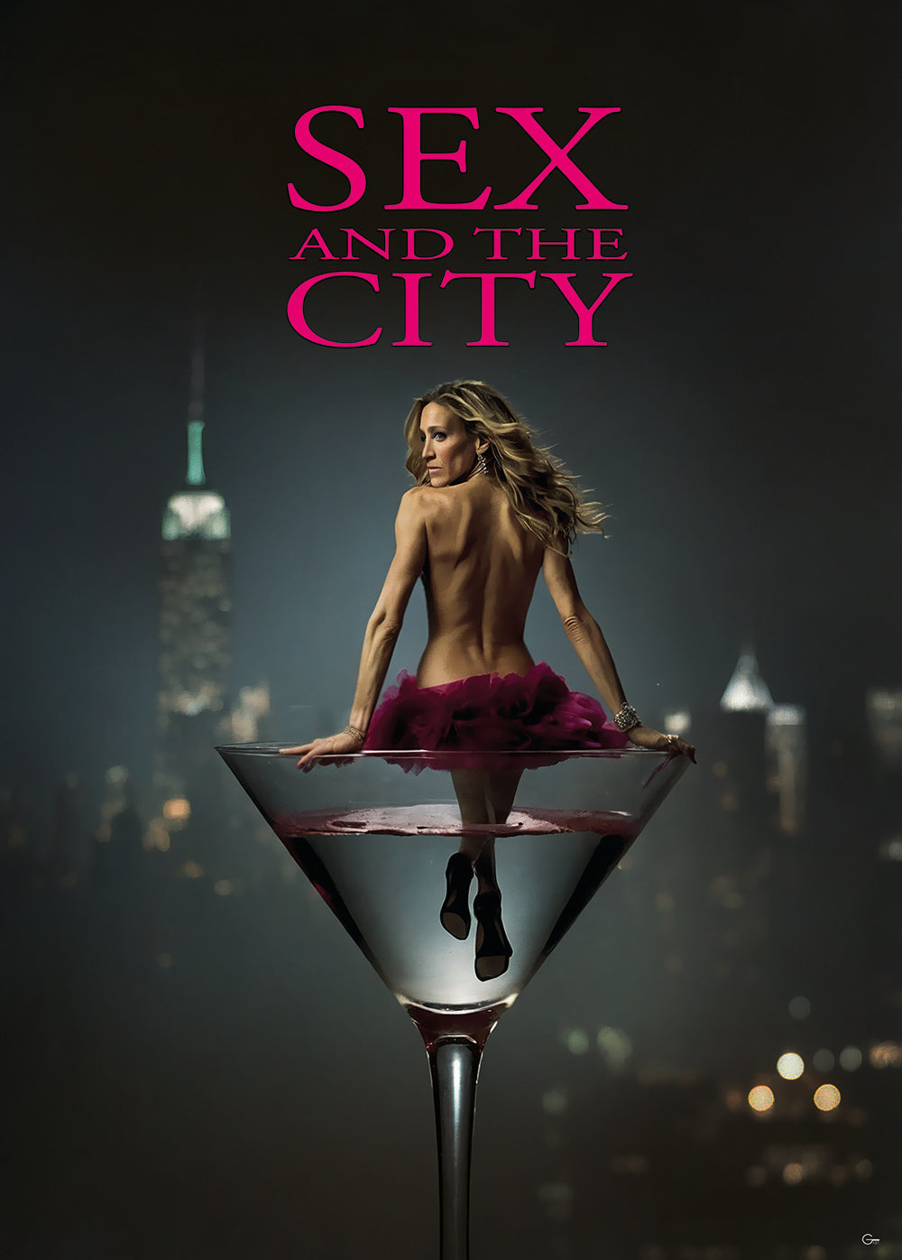 Die 80er feiern ihr Comeback! Carrie Bradshaw im Sex and the City-Style- Hochwertiger Druck auf Leinwand, Acrylglas, Poster und gerahmte Poster