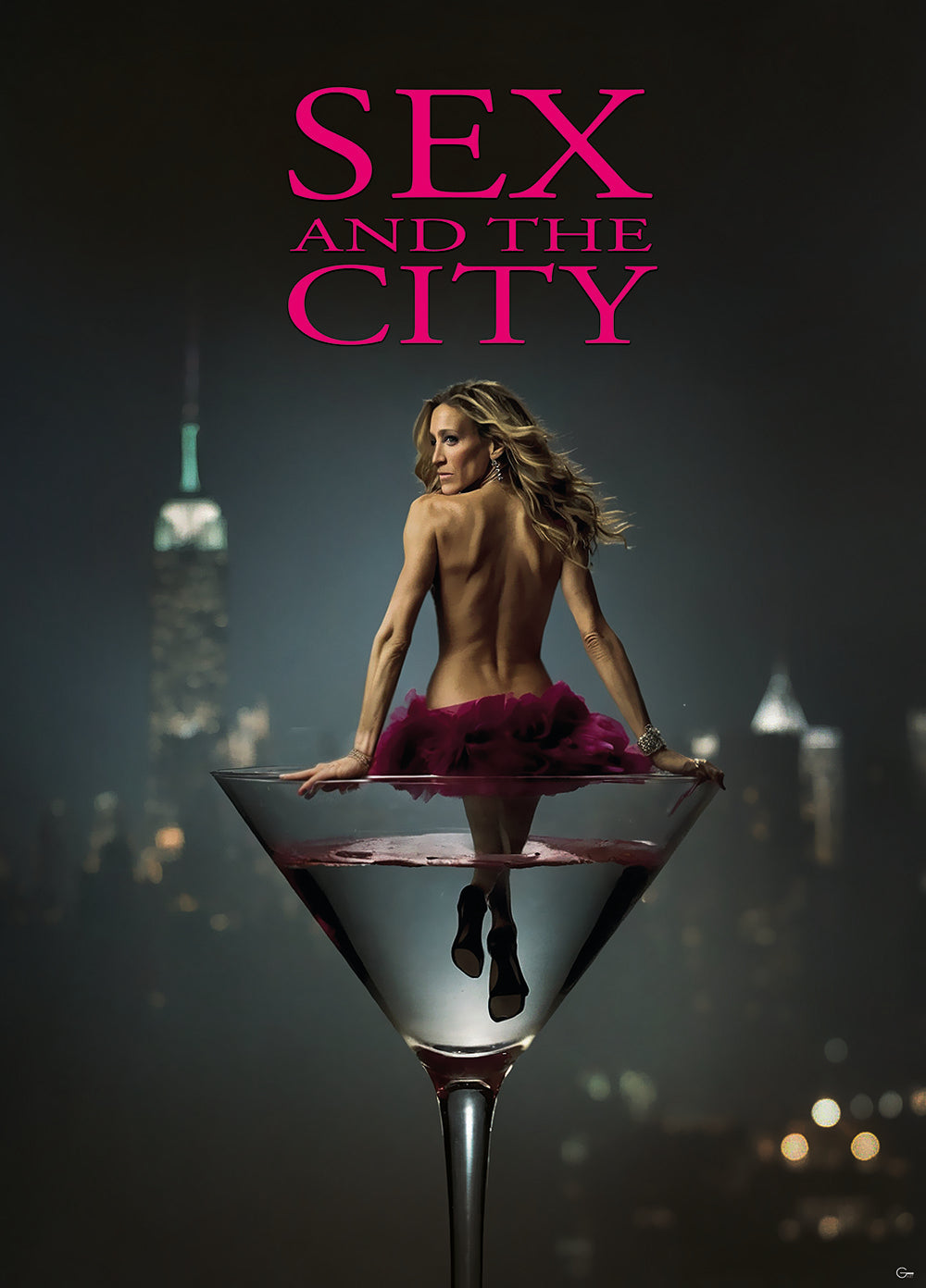 Die 80er feiern ihr Comeback! Carrie Bradshaw im Sex and the City-Style- Hochwertiger Druck auf Leinwand, Acrylglas, Poster und gerahmte Poster