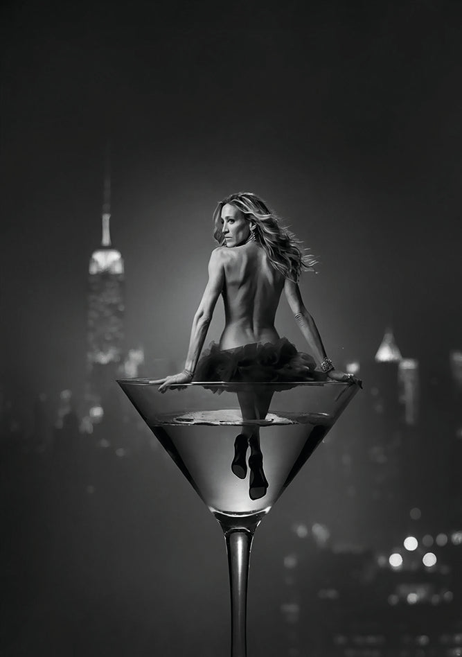 Carrie Bradshaw: High Heels, Herzklopfen und die Kunst der Verführung - Hochwertiger Druck auf Leinwand oder Acrylglas