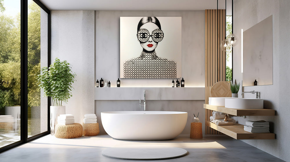 CHANELL-zeitlos, schlicht und immer im Stil- Hochwertiger Druck auf Leinwand oder Acrylglas