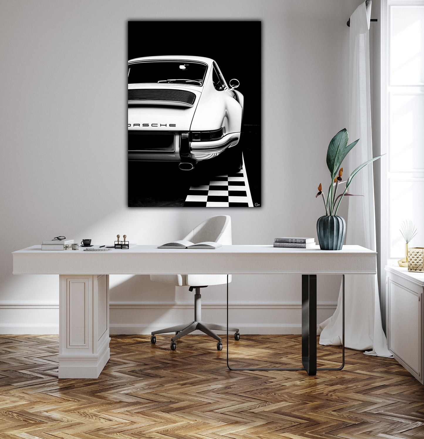 Porsche in Perfektion - Hochwertiger Druck auf Leinwand, Acrylglas, Poster und gerahmte Poster