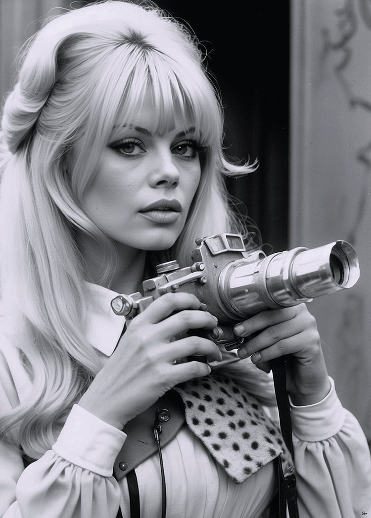 Brigitte Bardot: Klick im Vintage-Stil - Hochwertiger Druck auf Leinwand oder Acrylglas