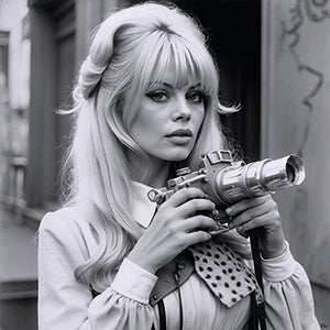 Brigitte Bardot: Klick im Vintage-Stil - Hochwertiger Druck auf Leinwand oder Acrylglas