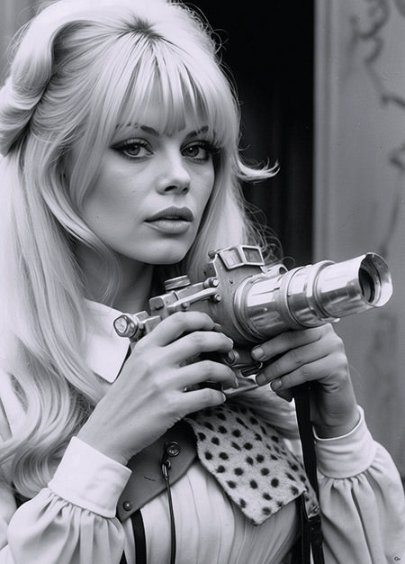Brigitte Bardot: Klick im Vintage-Stil - Hochwertiger Druck auf Leinwand oder Acrylglas