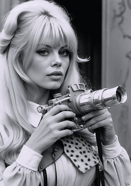 Brigitte Bardot: Klick im Vintage-Stil - Hochwertiger Druck auf Leinwand oder Acrylglas