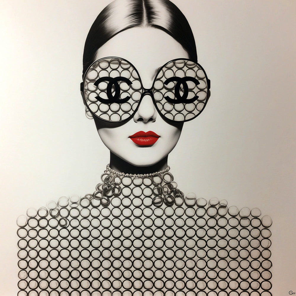 CHANELL-zeitlos, schlicht und immer im Stil- Hochwertiger Druck auf Leinwand oder Acrylglas