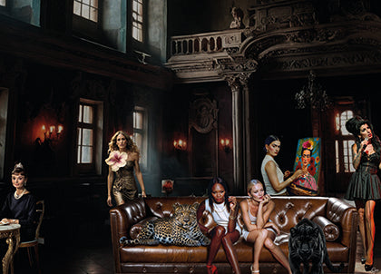 Künstlerinnen im Licht der Kathedrale - Leinwanddruck oder Acrylglas