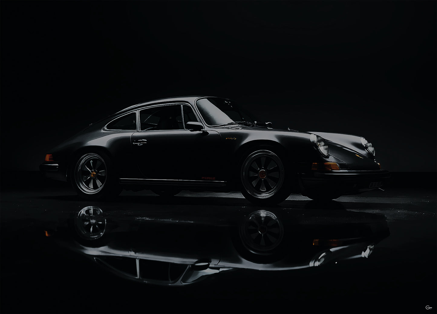 Porsche – wenn Vergangenheit und Stil im Einklang fahren - Hochwertiger Druck auf Leinwand oder Acrylglas