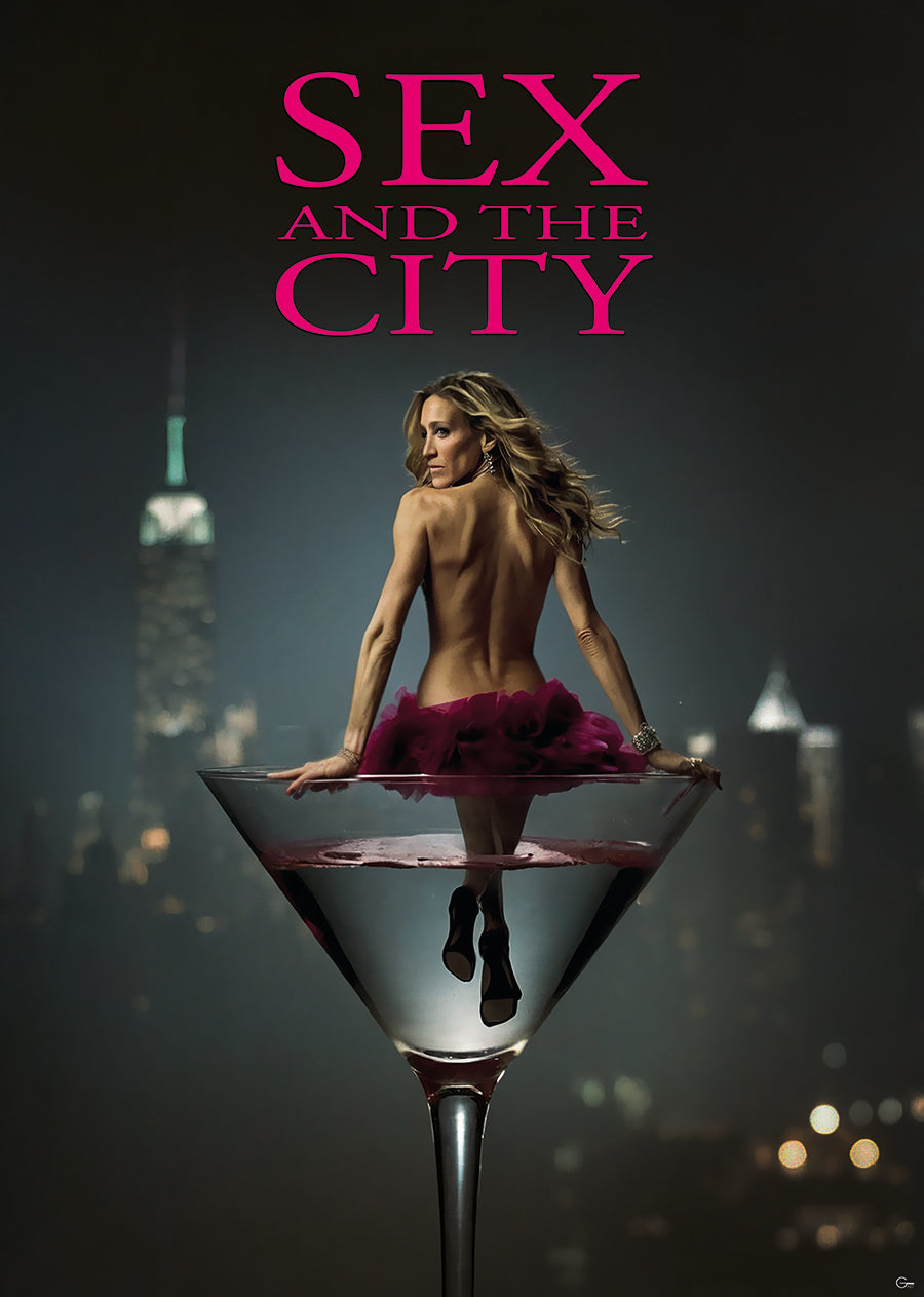 Die 80er feiern ihr Comeback! Carrie Bradshaw im Sex and the City-Style- Hochwertiger Druck auf Leinwand, Acrylglas, Poster und gerahmte Poster