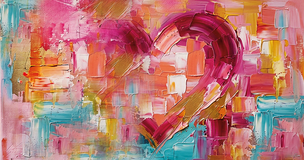 Pulse of Love - Hochwertiger Druck auf Leinwand oder Acrylglas