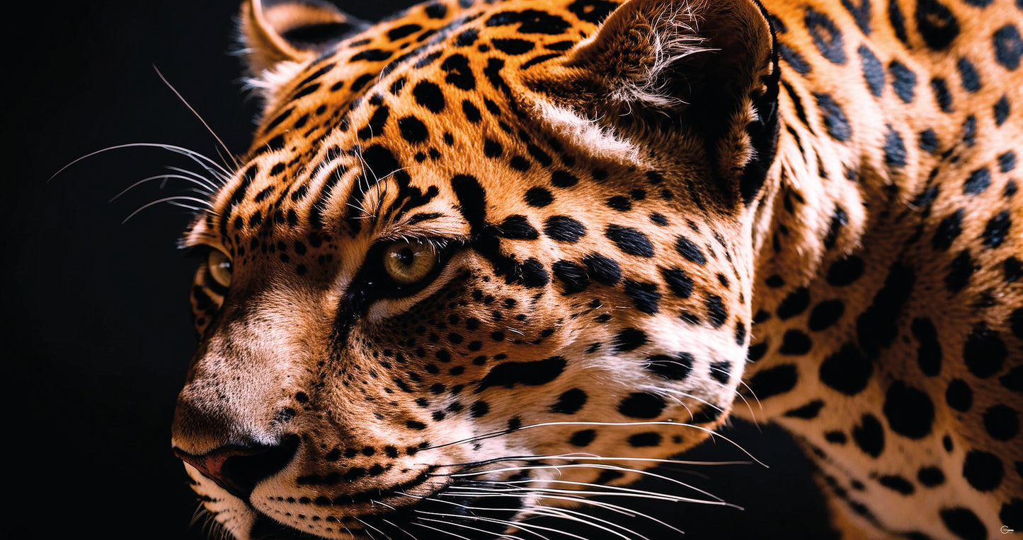 Jaguar Eleganz - Hochwertiger Druck auf Leinwand oder Acrylglas