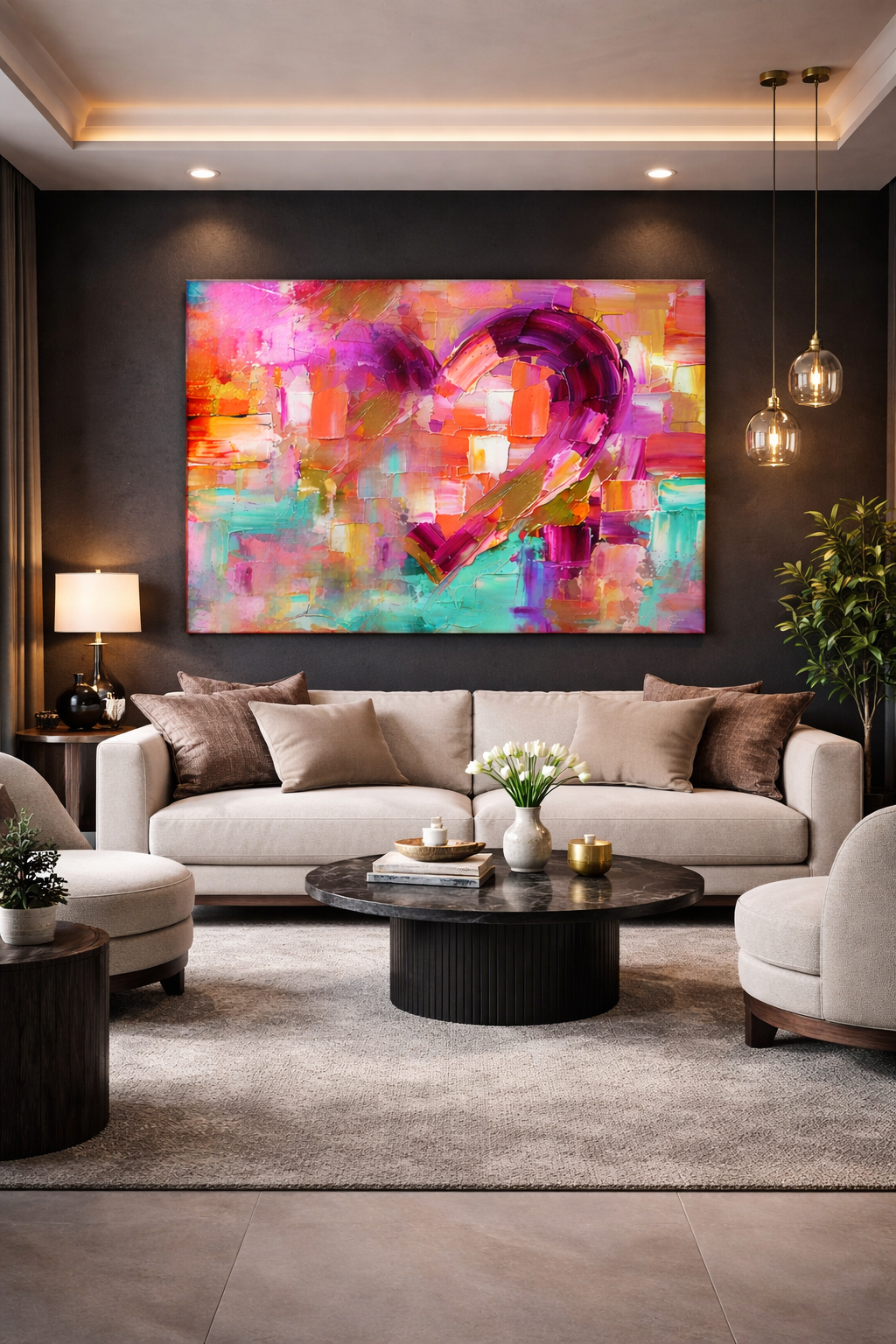 Pulse of Love - Hochwertiger Druck auf Leinwand oder Acrylglas