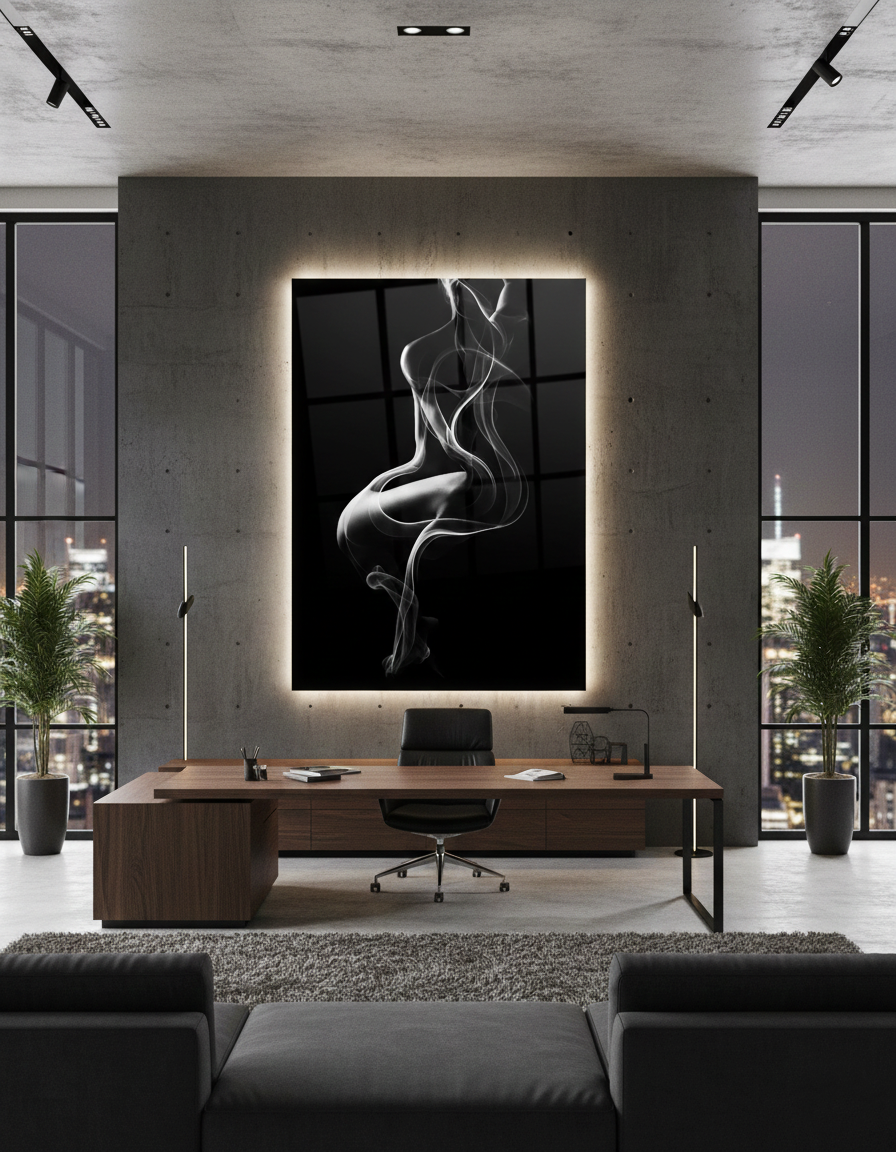 Im Atem des Nebels - Hochwertiger Druck auf Leinwand, Acrylglas, Poster und gerahmte Poster