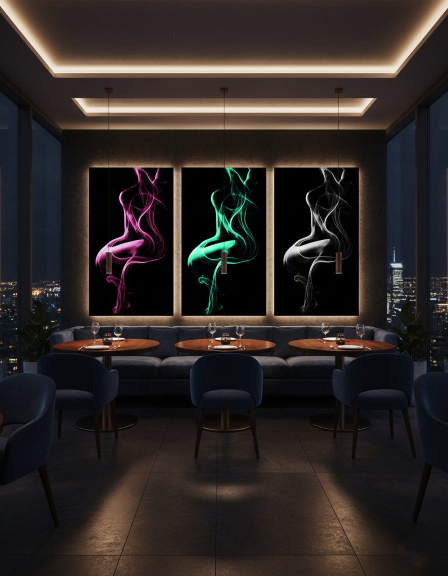 Im Atem des Nebels - Hochwertiger Druck auf Leinwand, Acrylglas, Poster und gerahmte Poster